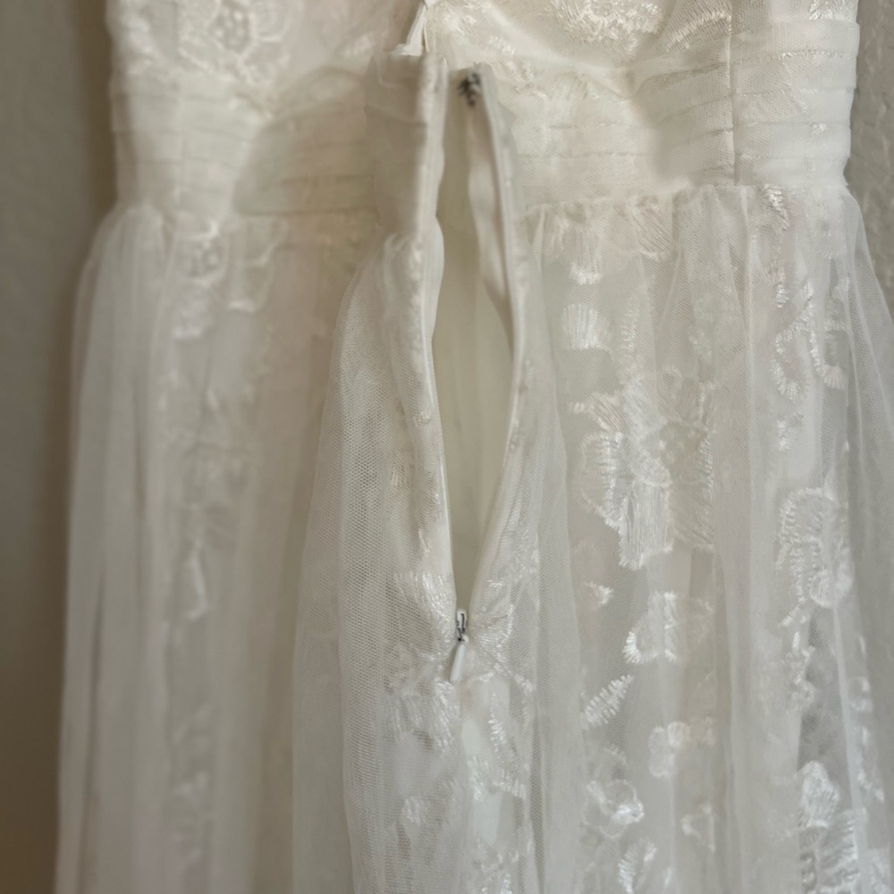 Dreamer Ivory Embroidered Tulle Maxi Dress - Picture 8 of 10